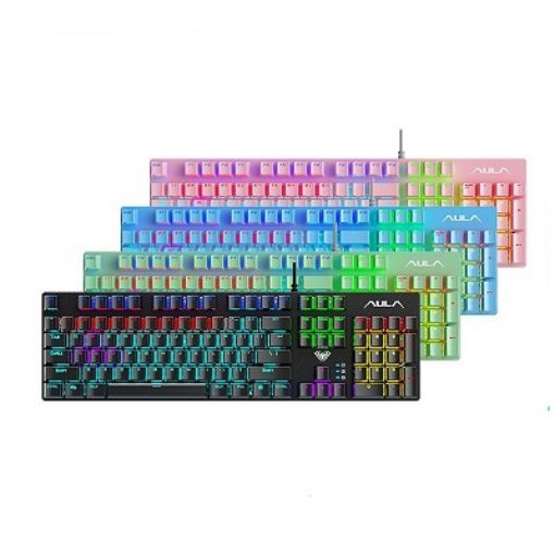 Picture of AULA S2022 Mechanical Wired Gaming Keyboard (Blue)
