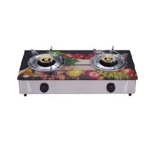 Picture of CIRCLE CABINET DOUBLE BURNER 3D-CGB-16N  GLASS GAS STOVE