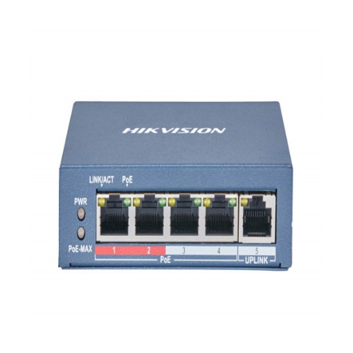 Picture of Hikvision DS-3E0105P 100MB 5 Port PoE Ethernet Switch