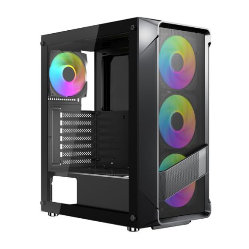 Dark Ghost 8030 Fixed RGB ATX Mid Tower Desktop Gaming Casing