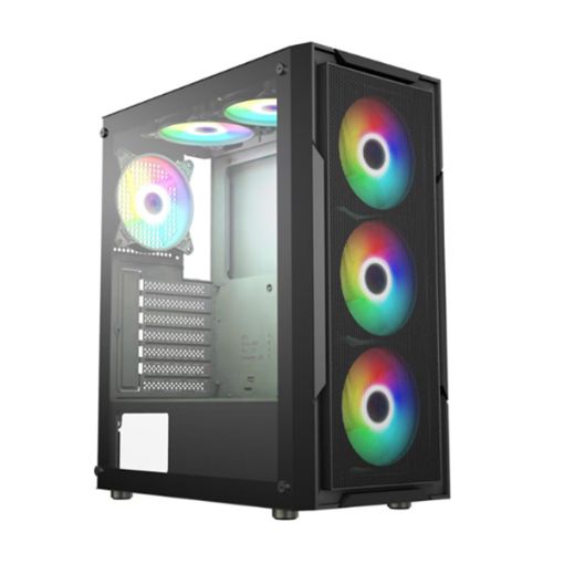 Dark Ghost 8049 Fixed RGB ATX Mid Tower Desktop Gaming Casing